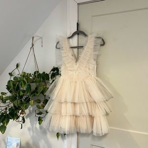 Betsey Johnson Tiered Tulle Bridal Dress